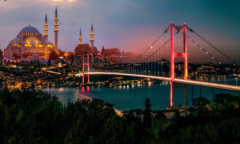 The grandiose Bosphorus Bridge
