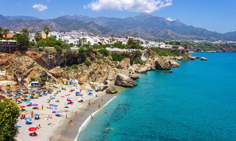 Visit Nerja to find the most beautiful Spanish beaches