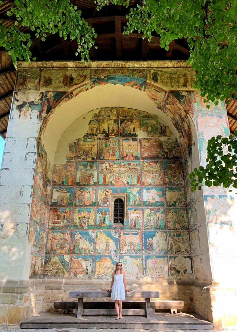 In Bukovina you can see masterpieces of Byzantine art depict religious scenes