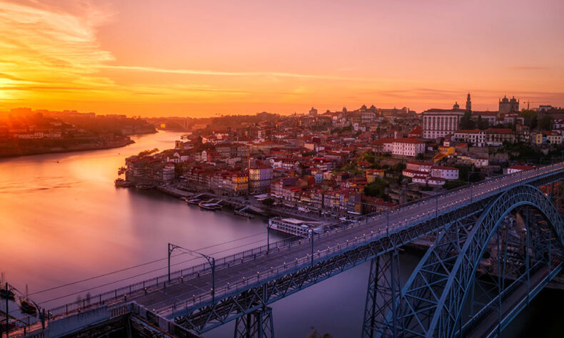 The hilltop Miradouro da Serra do Pilar is the best spot for watching the sunset