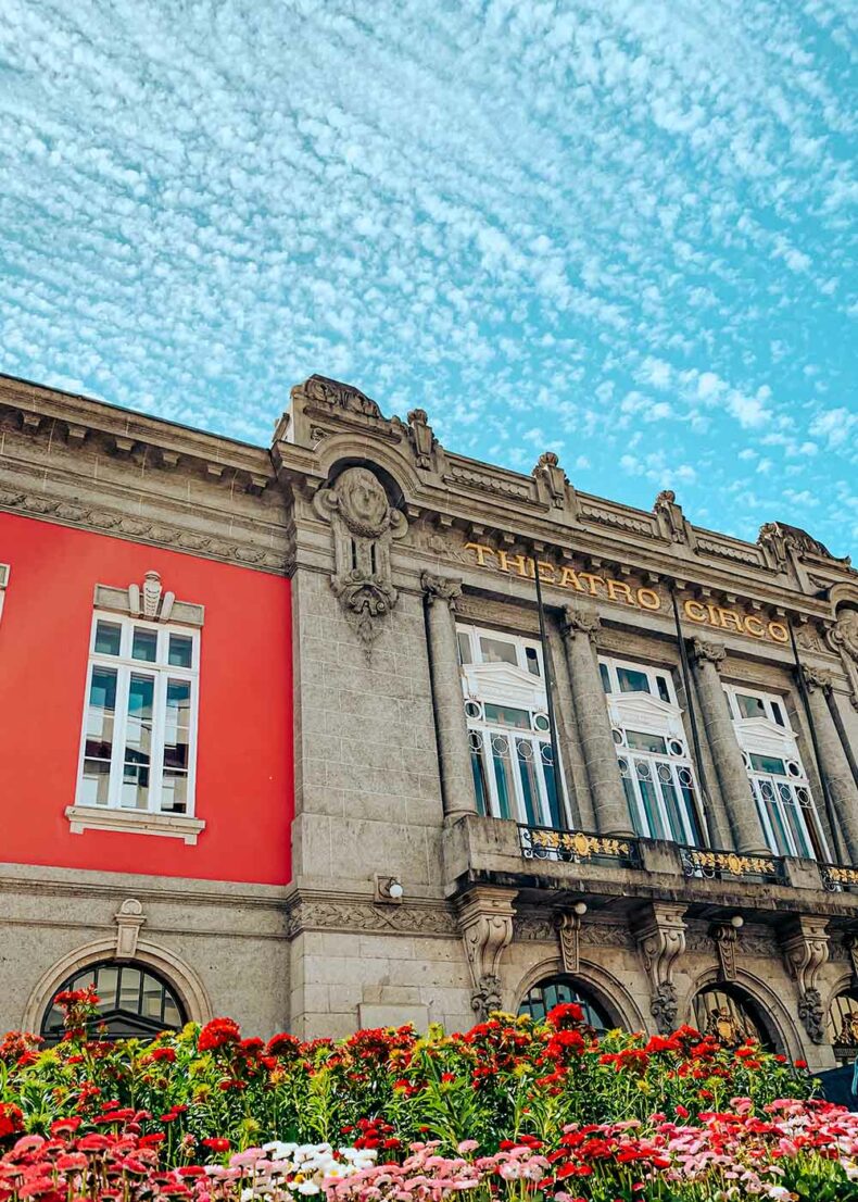 The magnificent building of the Theatro Circo in Braga