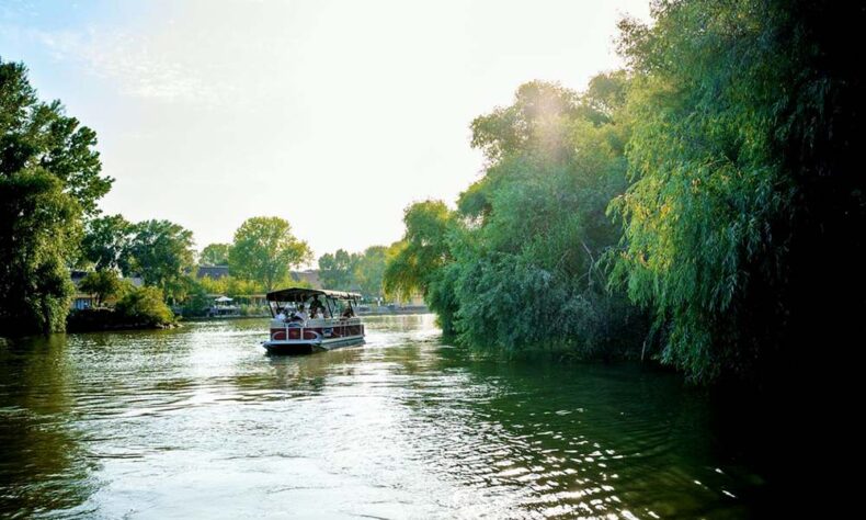 You can take a boat ride on Danube River