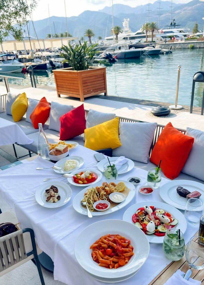 Dine with the view in one of the Porto Montenegro’s restaurants