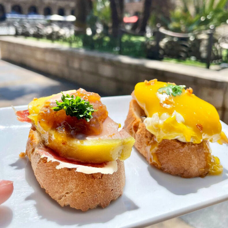In Bilbao you’ll find the original pintxos - small bites usually served on a slice of bread