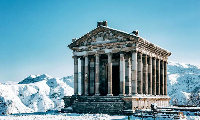 One of the most popular historical places in Armenia - Garni temple