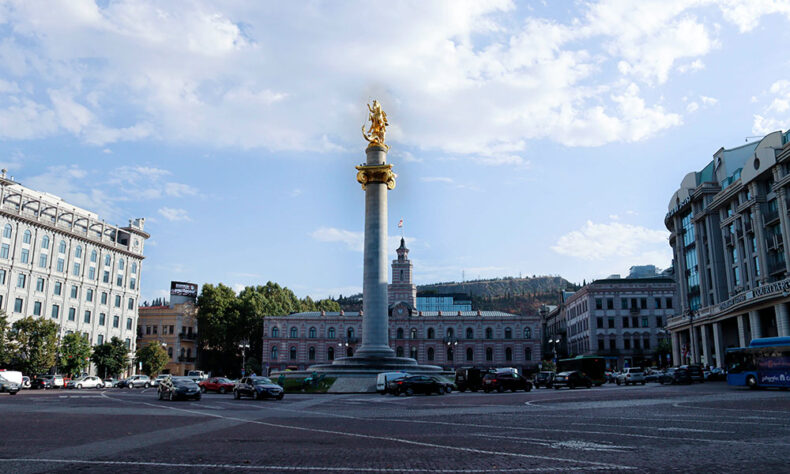 Visit Rustaveli Avenue, which begins at the Liberty Square in Tbilisi