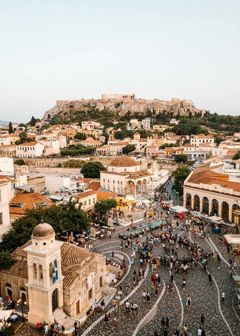 Experience the pedestrian route around the Acropolis