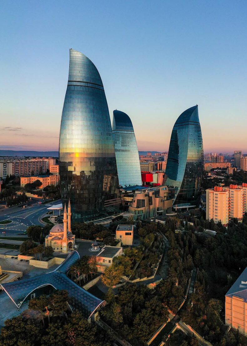 Flame Towers, marks Baku’s vertical silhouette
