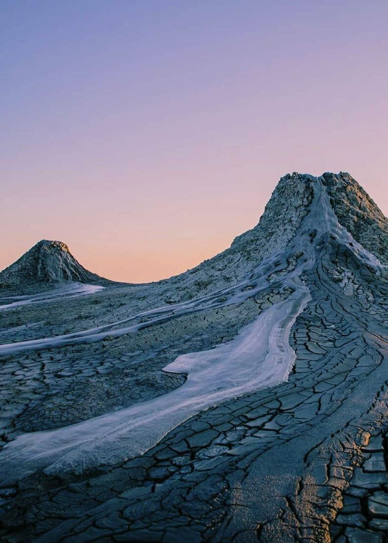 Gobustan National Park is famous for the ancient carvings, cave paintings, mud volcanoes and gas-stones