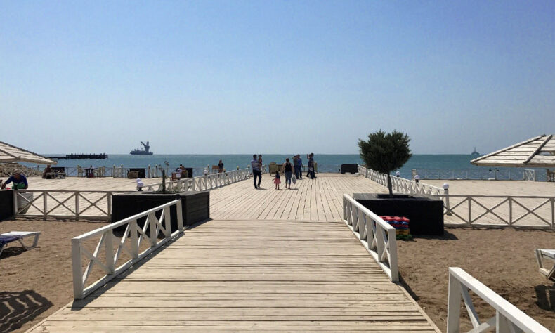 Shikhov Beach is the nearest beach to central Baku