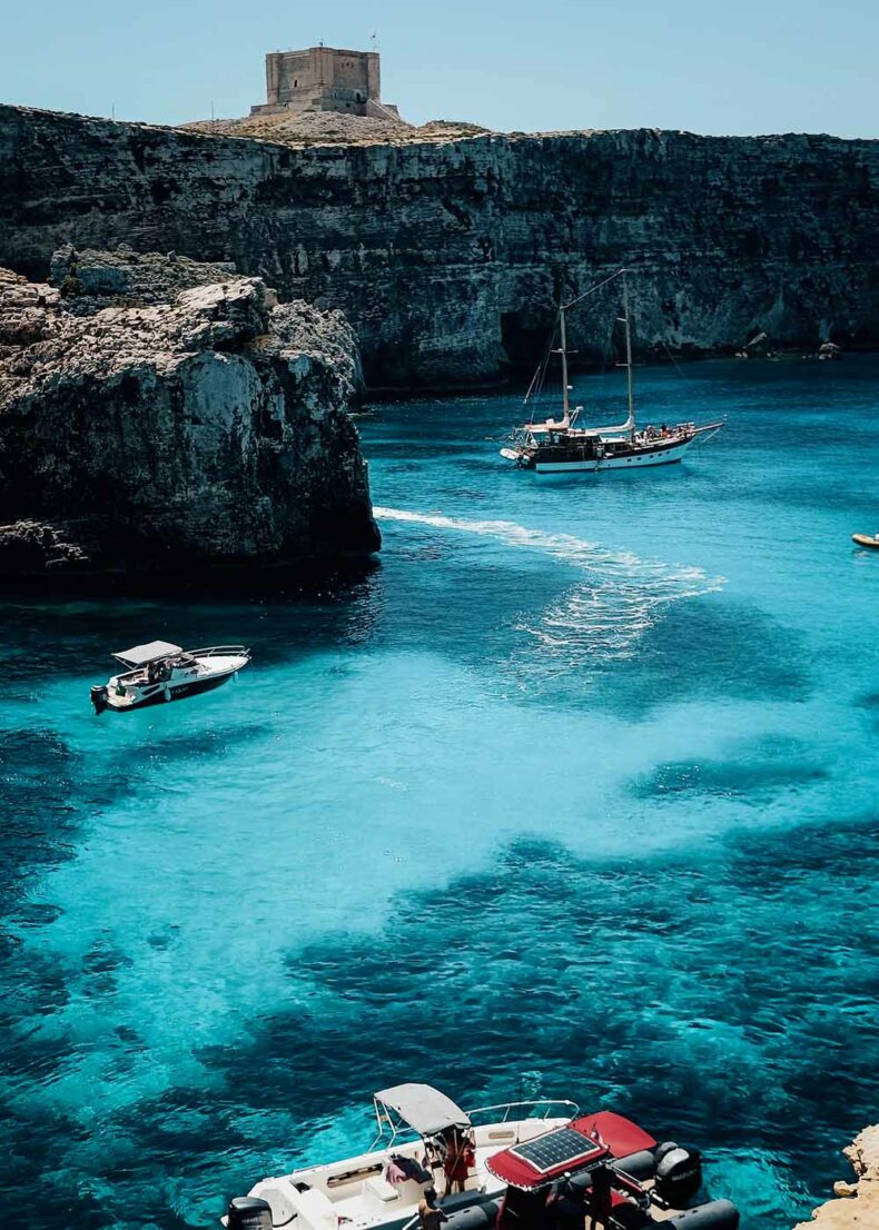 Catch a ferry to Comino and spend the day lounging by the crystal-clear waters