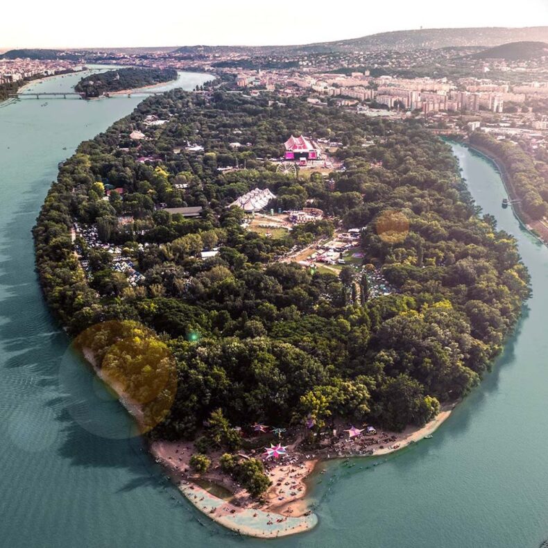 Óbuda island in Budapest is known as the place of the famous Sziget Festival
