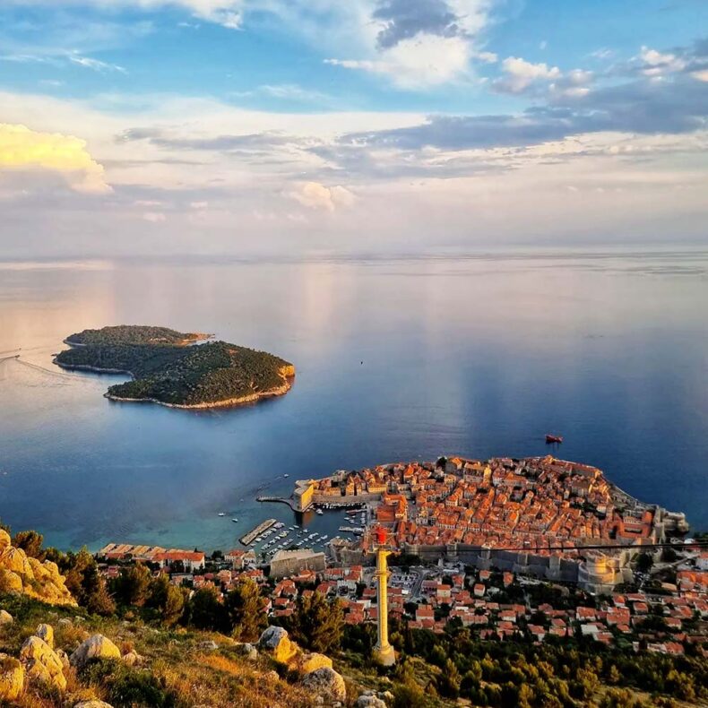 Ride the cable car to the top of Mount Srđ for a bird’s-eye view down onto the Old Town