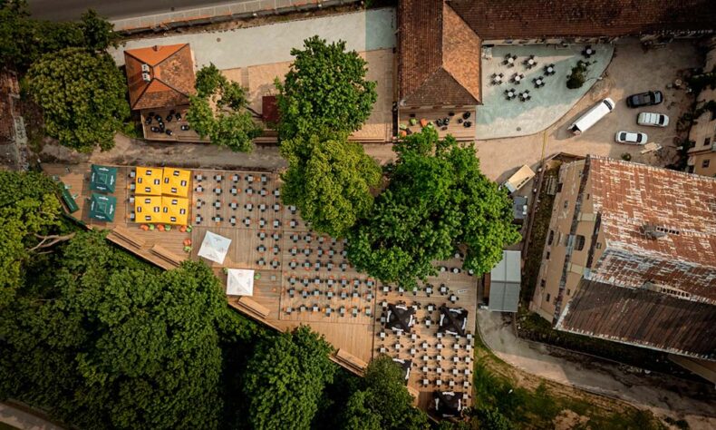 Misionierių Kiemas is a revitalised cultural courtyard and event space just steps from Vilnius Old Town