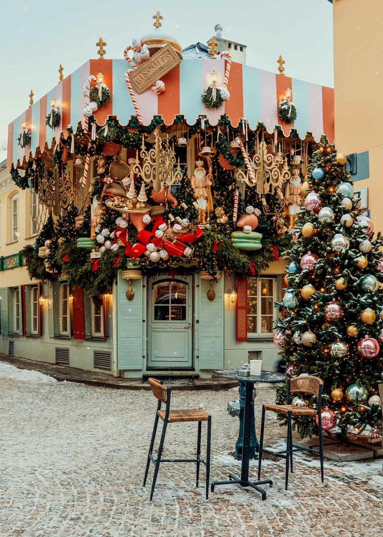 Vilnius streets with Christmas decorations