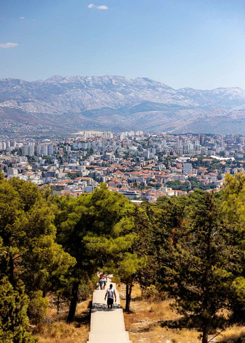 Magnificent panoramas of the city from the Marjan Hill