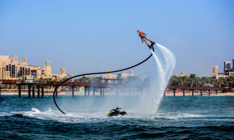 Dubai is the perfect place where to try something new - Flyboarding, for example