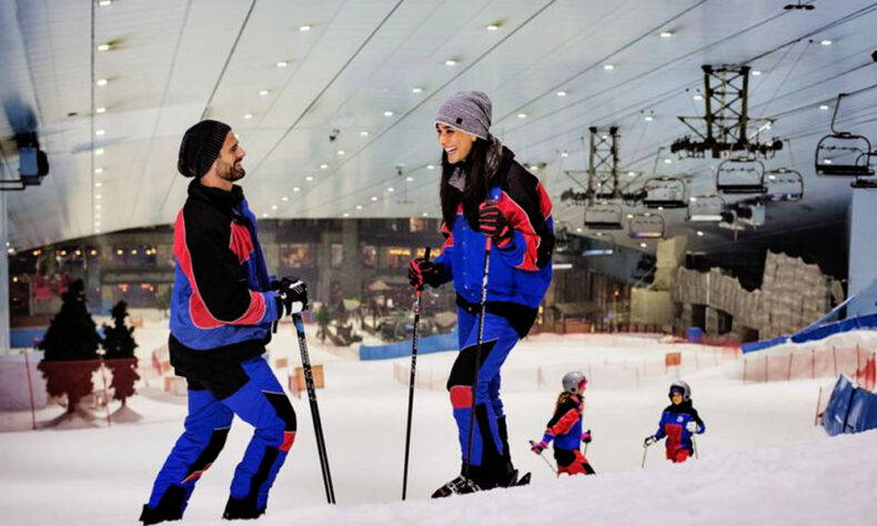 Enjoy skiing in the Mall of the Emirates