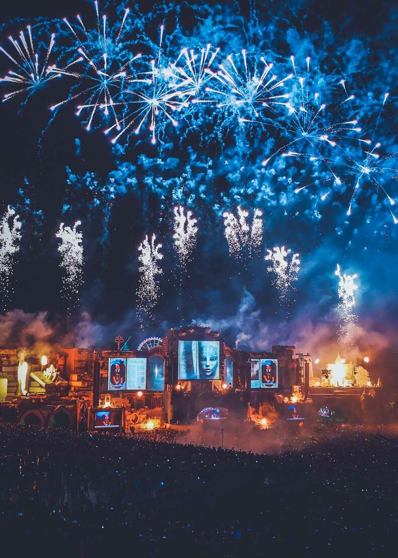 Fireworks at the end of Tomorrowland 2019