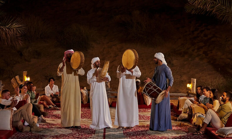 Live entertainment shows in the Dubai desert