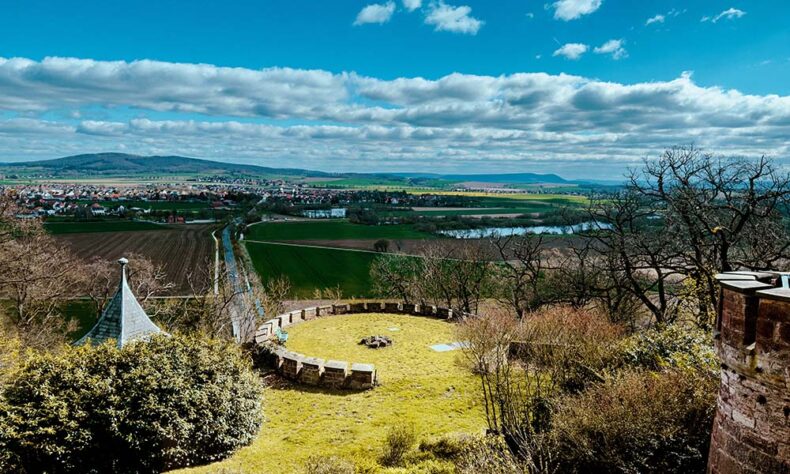 Marienburg Castle main tower, with its viewing platform, offers a stunning view of the Leine River valley