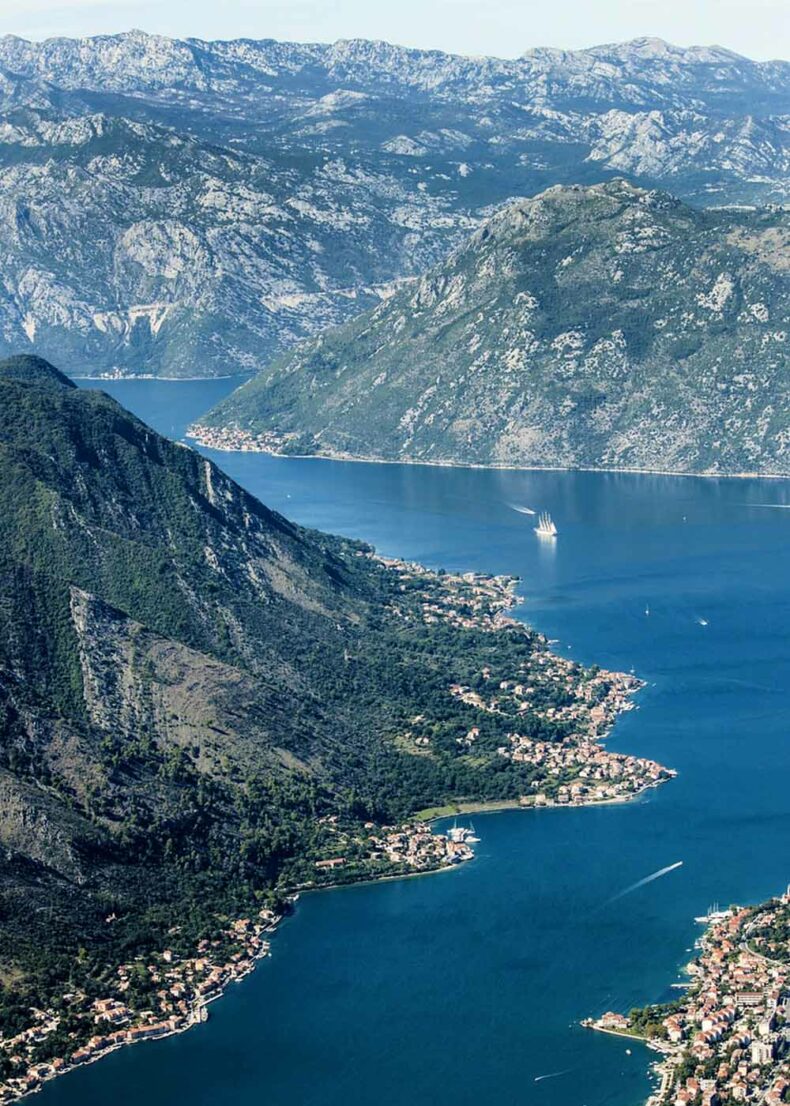 Stunning mountain landscape view of Montenegro