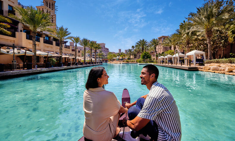 Enjoy a romantic boat ride for two along Dubai Creek