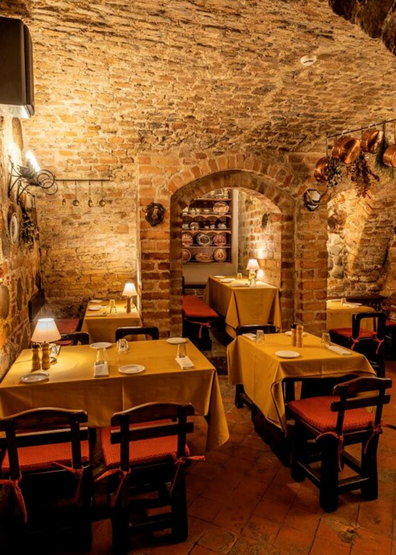 Have a meal in the 16th-century Gothic cellars at Lokys restaurant