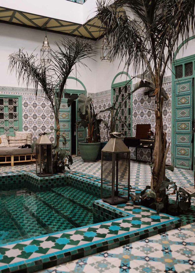 Reserve your private palace-like suite with a pool at Riad Be in Marrakesh