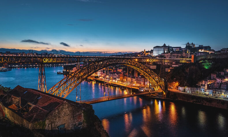 The best view of Porto is guaranteed from Ponte Luís I Bridge
