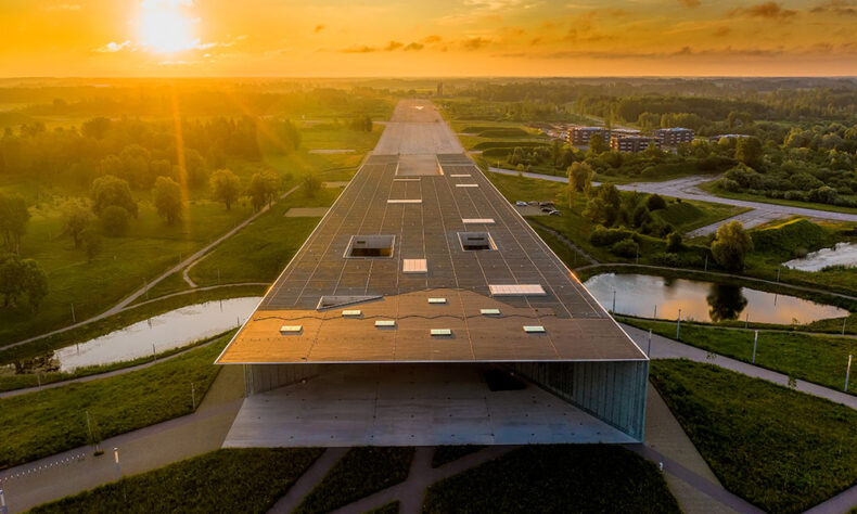 The Estonian National Museum's impressive building