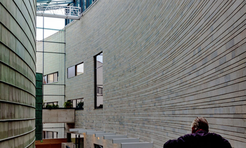 The Kumu Art Museum's circular building with curved and spherical forms