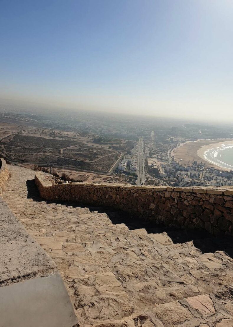 The view from the top of the mountain Agadir Oufella