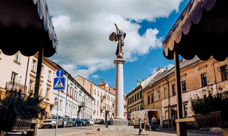 Vilnius multifaceted Užupis district