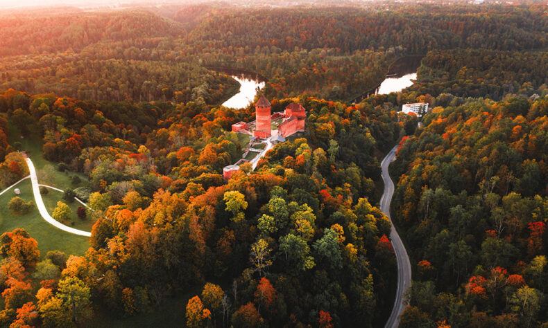 Visit the reconstructed medieval Turaida castle with its beautiful surrounding