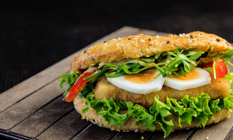 While in Hamburg must-have to try is Fischbrötchen - a fish sandwich