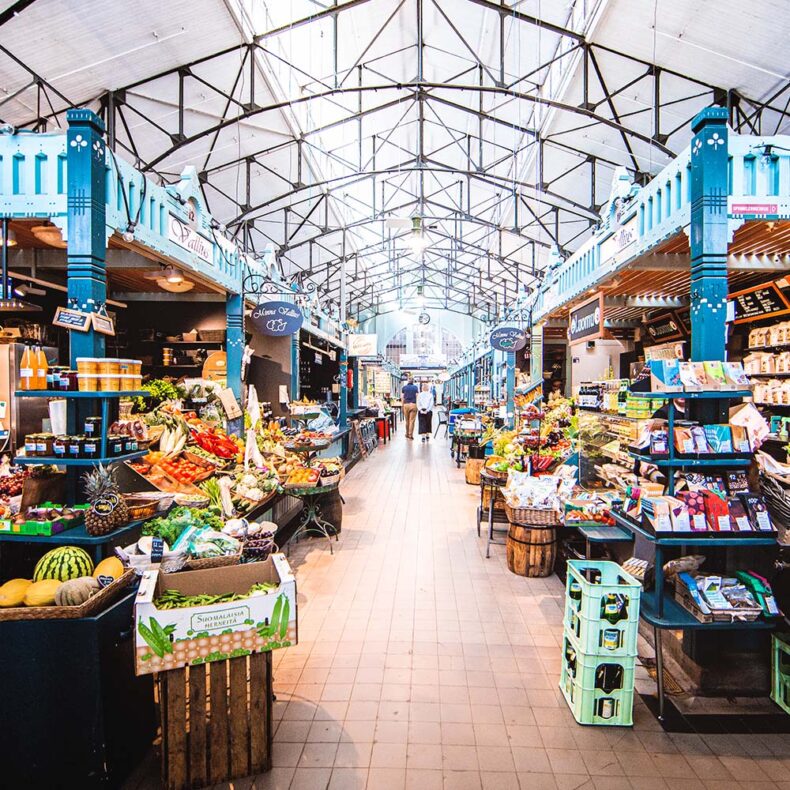 While you are in Tampere, for local fresh products, go to Market Hall
