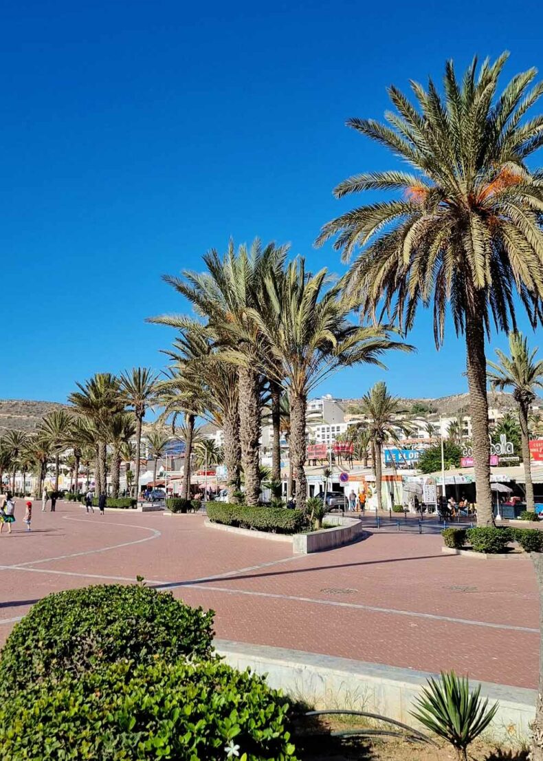 The Agadir oceanside promenade