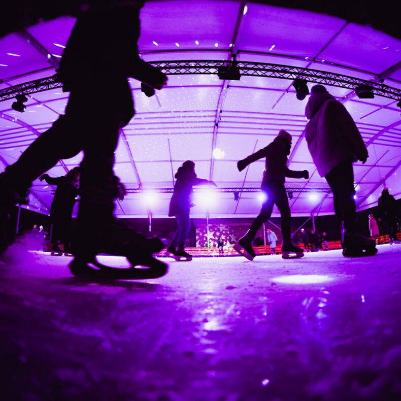 During winter, Lukiškės Prison will let you enjoy an ice-skating session at a former Soviet prison