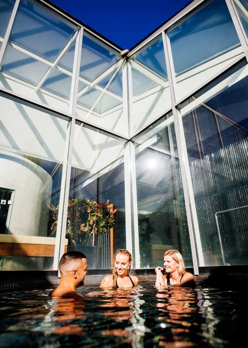 Enjoy the open-air pool on the roof at the city centre at ESPA Riga spa centre