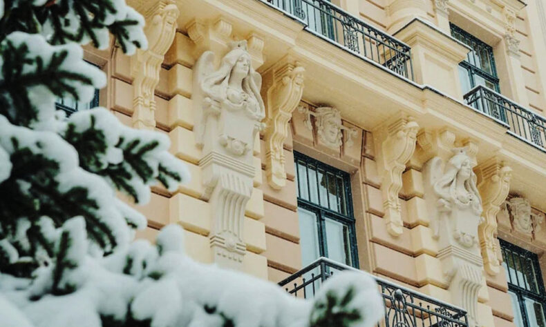 On Alberta Street in Riga, you can enjoy unique Art Nouveau-style buildings