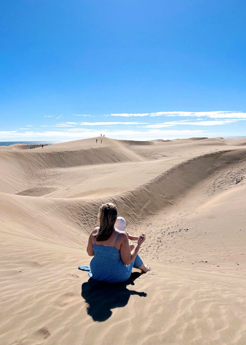 Sit down and take a moment to admire the Dunas De Maspalomas