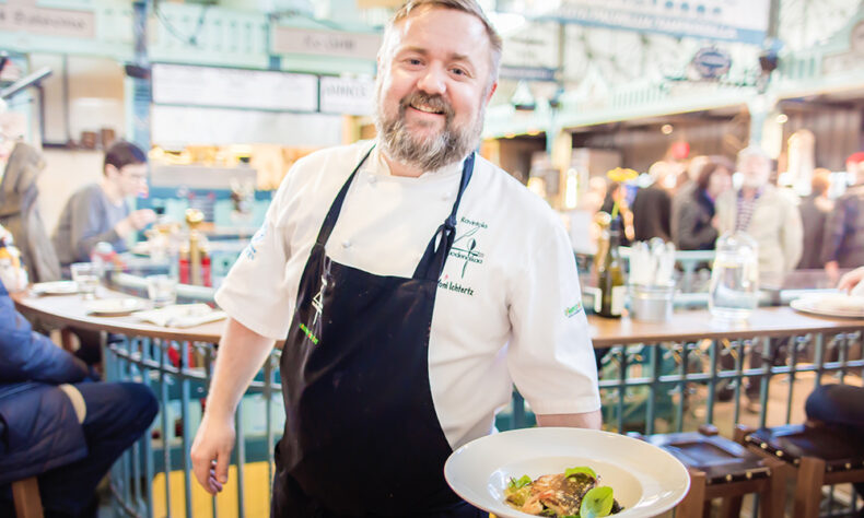 The 4vuodenaikaa restaurant at Tampere Market Hall provides a French-style bistro