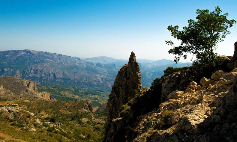 Memorable views from mountain Aitana in Alicante