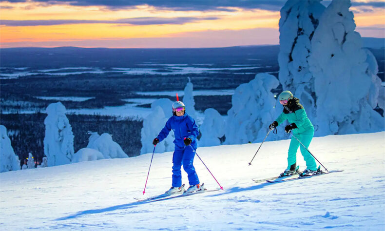 Levi Ski Resort is a wonderful place to visit with the family to learn the ropes