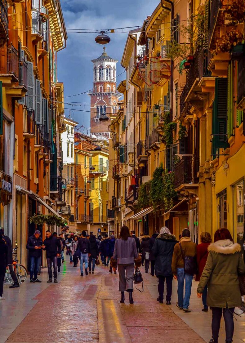 The streets in Verona exude a timeless charm, stunning architecture and centuries of love stories