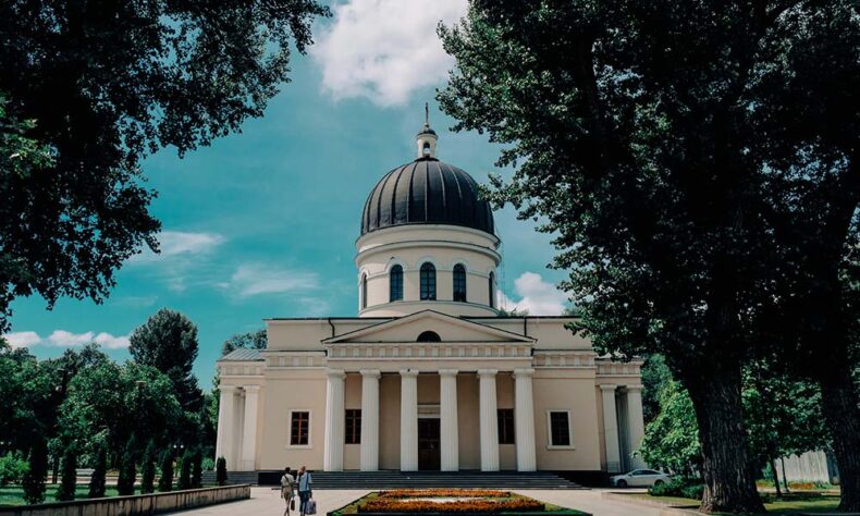 In Chisinau, impressive Stalinist architecture is included in a modern and forward-thinking city