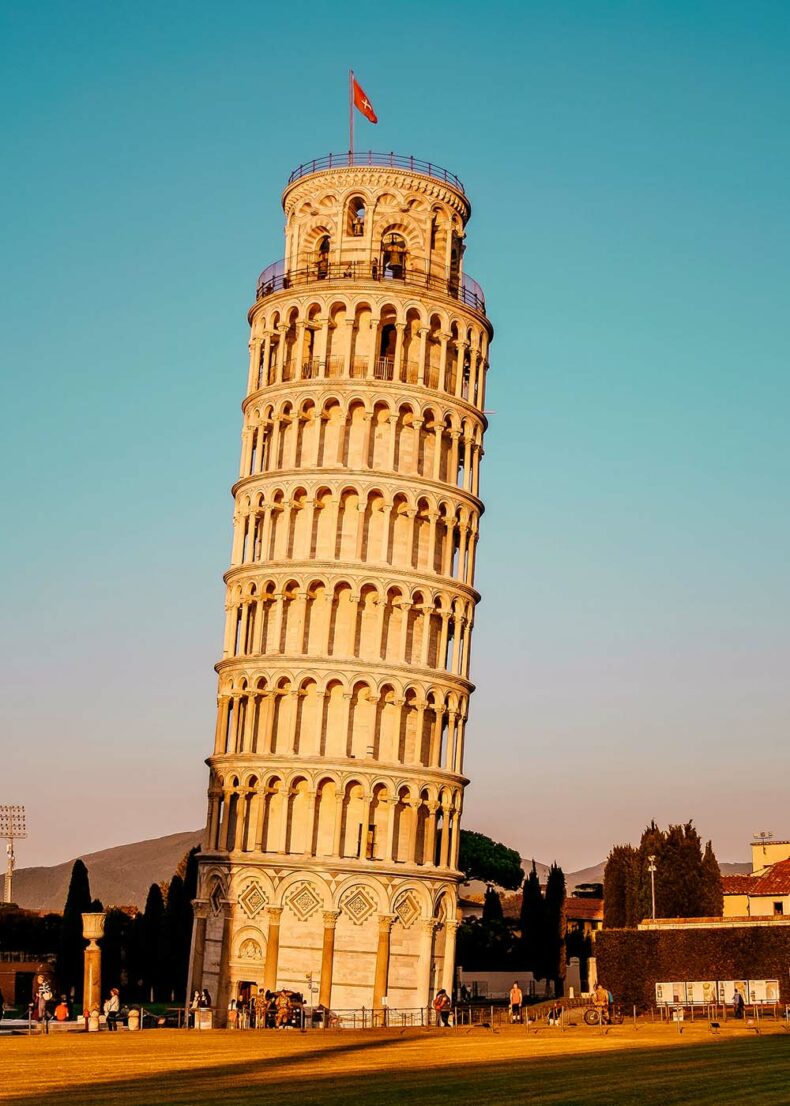 The iconic Pisa's Leaning Tower