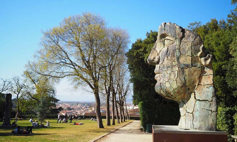 The sculpture in Boboli Gardens in Florence