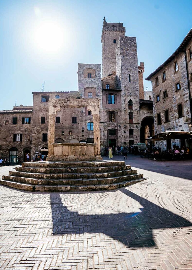Tuscany town San Gimignano is known for its medieval towers